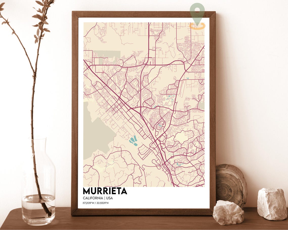 Murrieta Map Murrieta Map Print Murrieta Wall Art Murrieta Travel Poster Murrieta Poster Murrieta Photo Murrieta City Map Murrieta Ca - Image 6