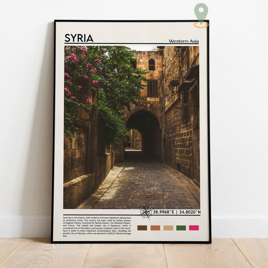 Syria Print Syria Photo Syria Poster Syria Painting Syria Artwork Syria City Damascus Poster Syria Gift Syria Art Print Vintage Art - Image 5