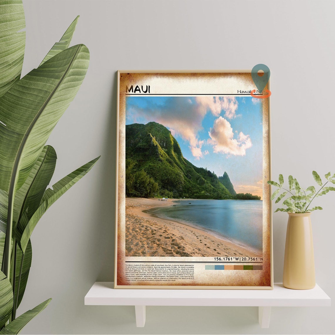 Maui Print Maui Wall Art Maui Poster Maui Photo Maui Poster Print Maui Wall Dcor Maui Travel Poster Maui Hawaii Hawaii Poster - Image 5