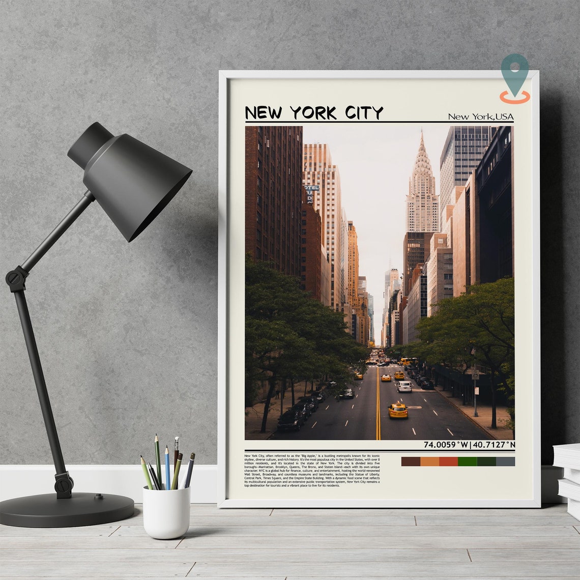 New York Print New York Art New York Poster New York Photo New York Poster Print New York Painting New York Travel Poster New York - Image 2