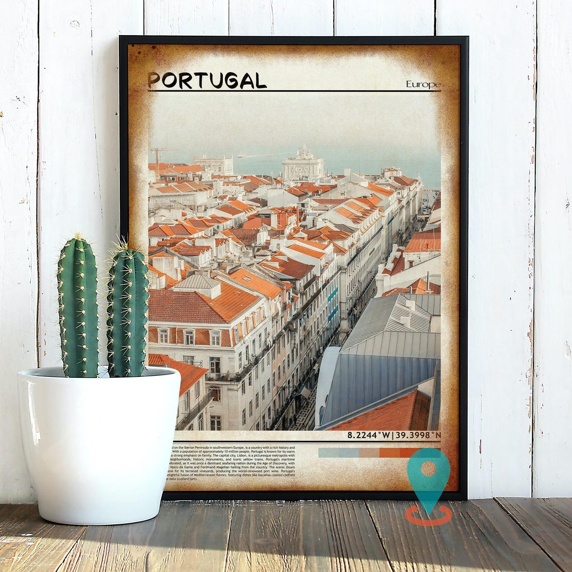 Portugal Print Portugal Wall Art Portugal Poster Portugal Photo Portugal Poster Print Portugal Wall Dcor Portugal Travel Poster - Image 2