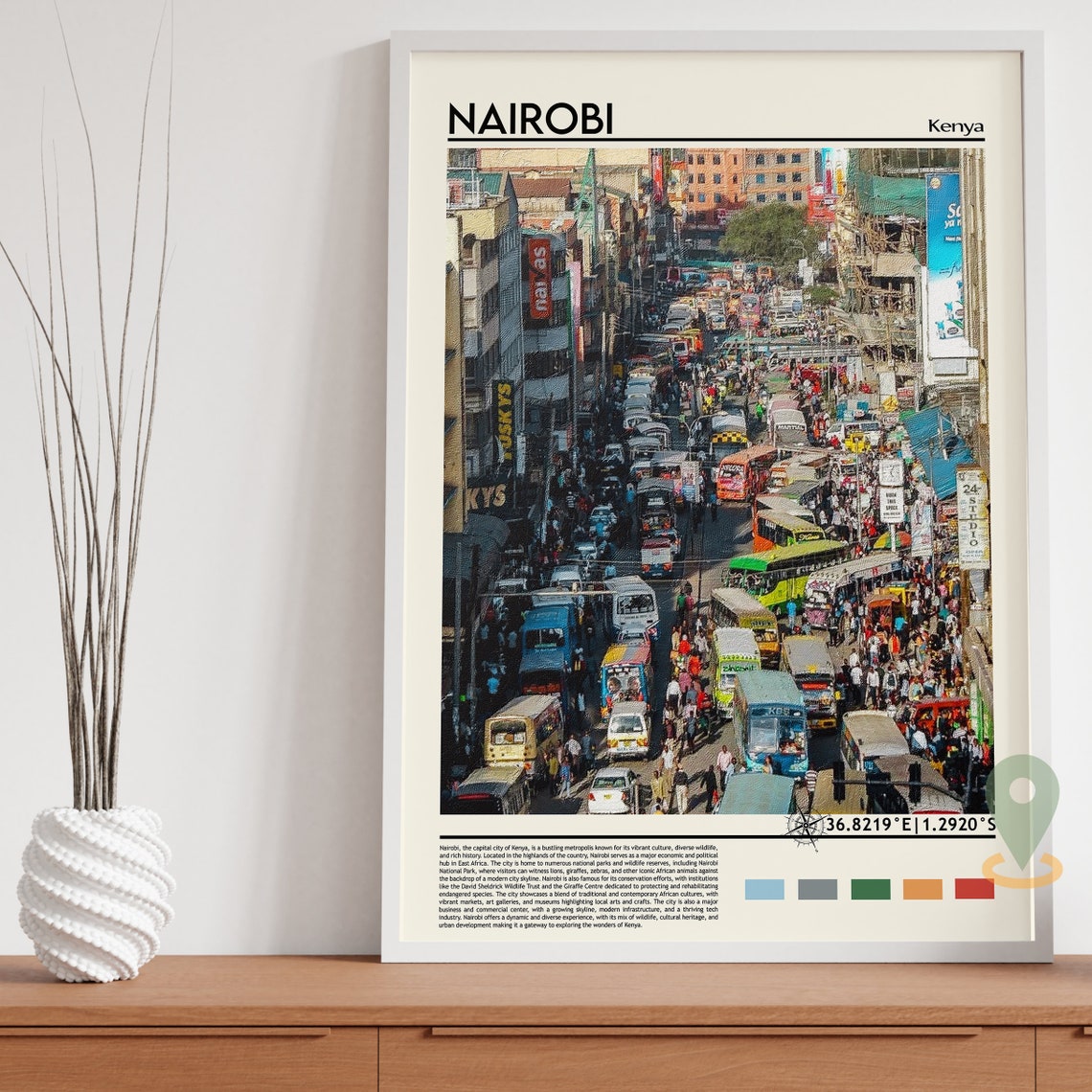 Nairobi Print Nairobi Poster Nairobi Wall Art Nairobi Travel Print Nairobi Art Print Nairobi Artwork Nairobi Photo Kenya Travel Print - Image 3