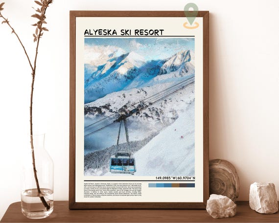 Alyeska Resort Print Alyeska Resort Wall Art Alyeska Resort Poster Alyeska Resort Photo Alyeska Resort Poster Print Alyeska Ski Resort