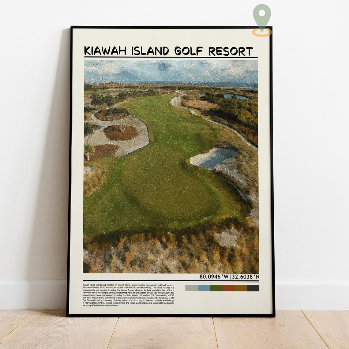 Kiawah Island Golf Club Travel Print Wall Art Kiawah Island Golf Club Wall Hanging Home Dcor Kiawah Island Art Gift Art Lovers Golf Art - Image 4