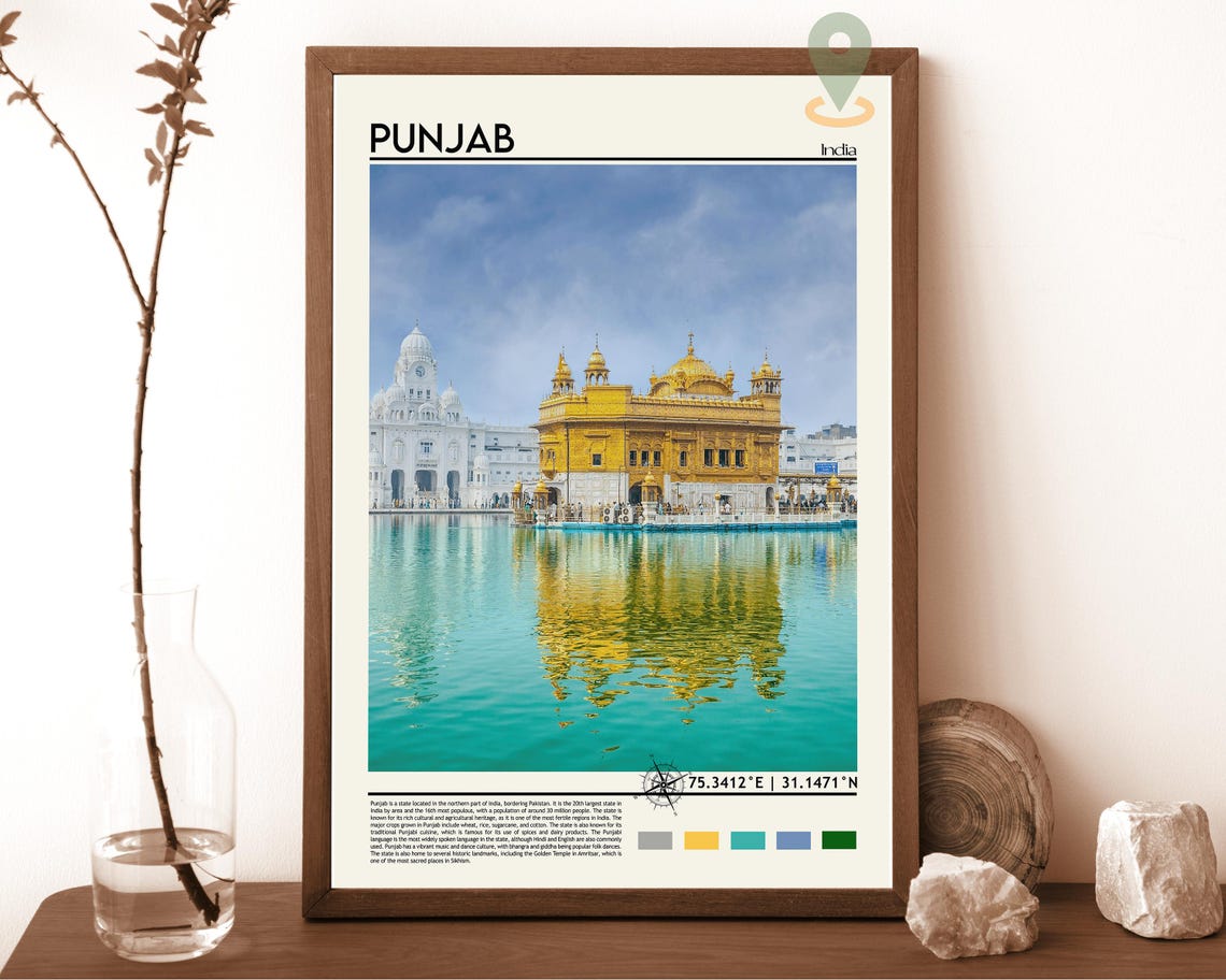 Golden Temple Amritsar Punjab India Sacred Reflection Poster