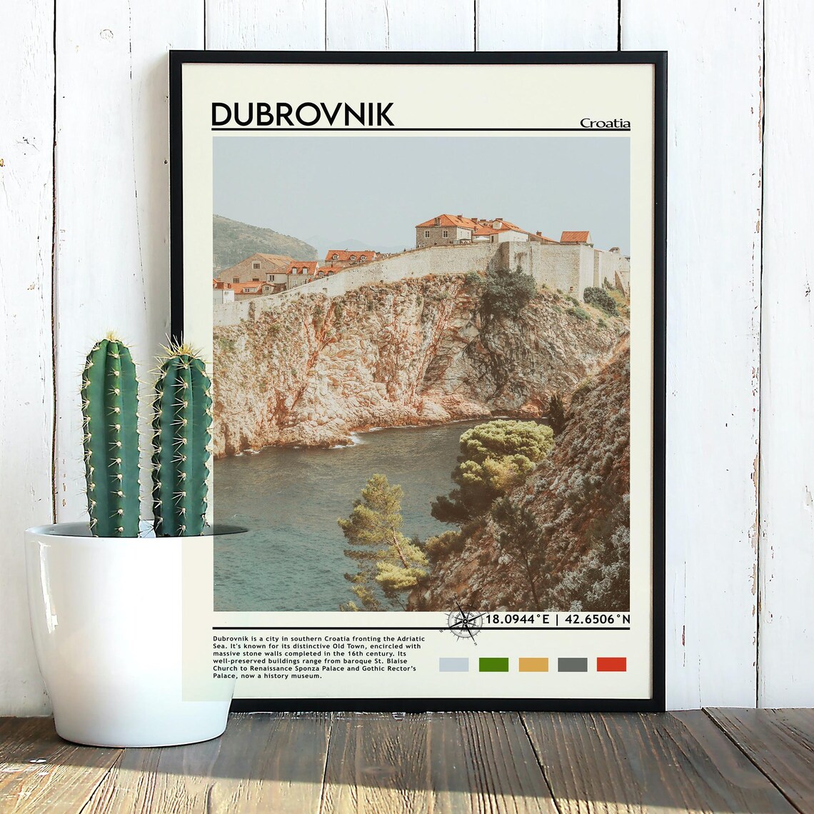 Dubrovnik Print Vintage Poster Dubrovnik Art Dubrovnik Poster Dubrovnik Photo Dubrovnik Poster Print Croatia Poster Travel Gift - Image 2