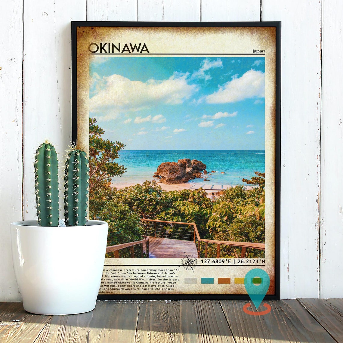 Okinawa Print Vintage Poster Okinawa Wall Art Okinawa Poster Okinawa Photo Okinawa Poster Print Okinawa Poster Japan Print - Image 5