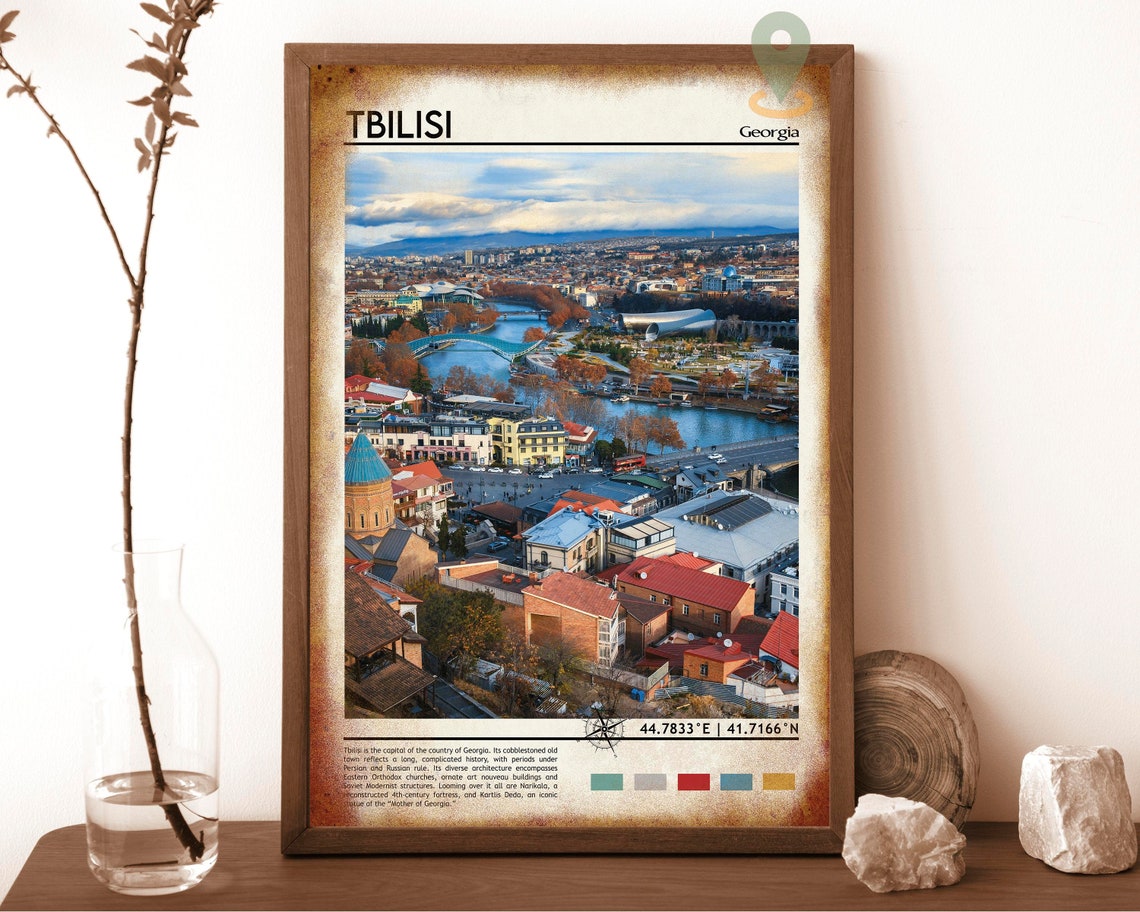 Tbilisi Print Tbilisi Art Tbilisi Poster Tbilisi Photo Tbilisi Poster Print Tbilisi Painting Georgia Travel Poster Tbilisi Wall Art - Image 6