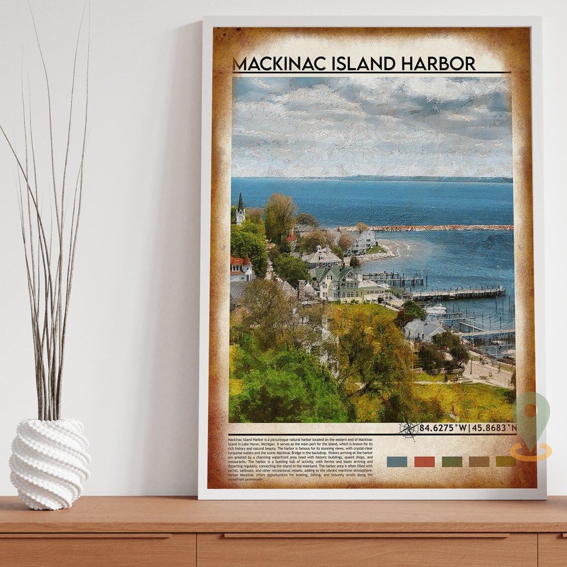 Mackinac Island Print Mackinac Island Poster Mackinac Island Wall Art Mackinac Island Travel Print Mackinac Island Art Print Michigan - Image 4