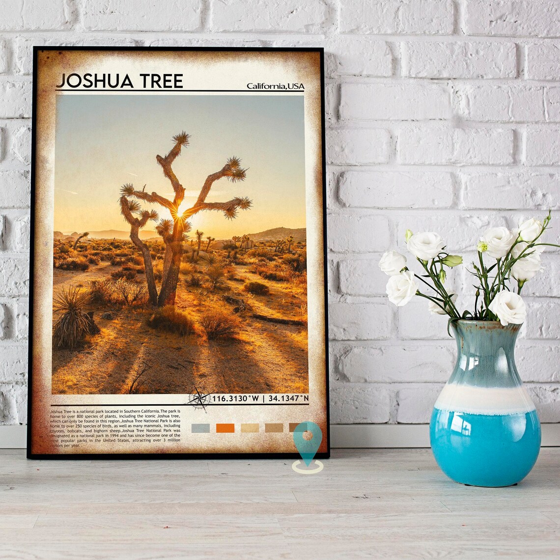 Joshua Tree California Desert Sunset Photography Travel Poster - Image 3