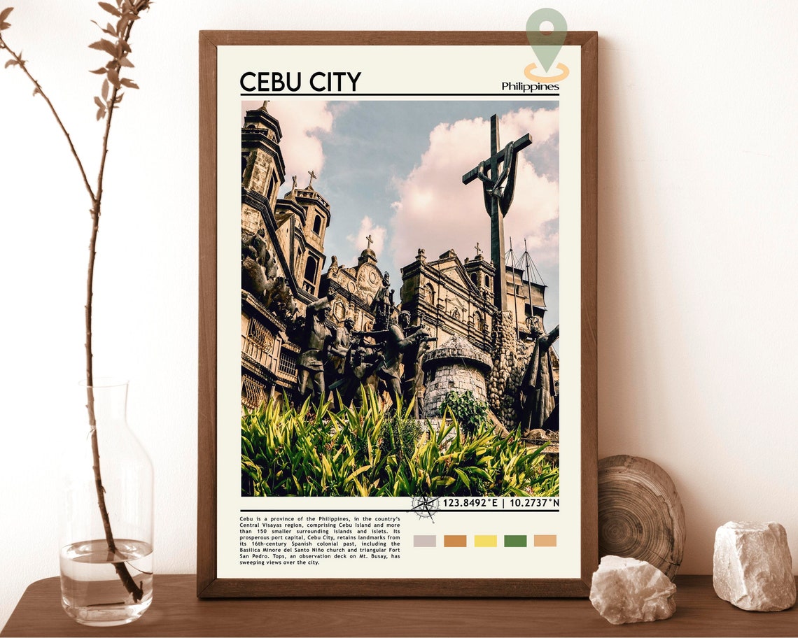 Cebu City Print Cebu City Art Cebu City Poster Cebu City Photo Cebu City Poster Print Cebu City Painting Cebu City Poster Philippines