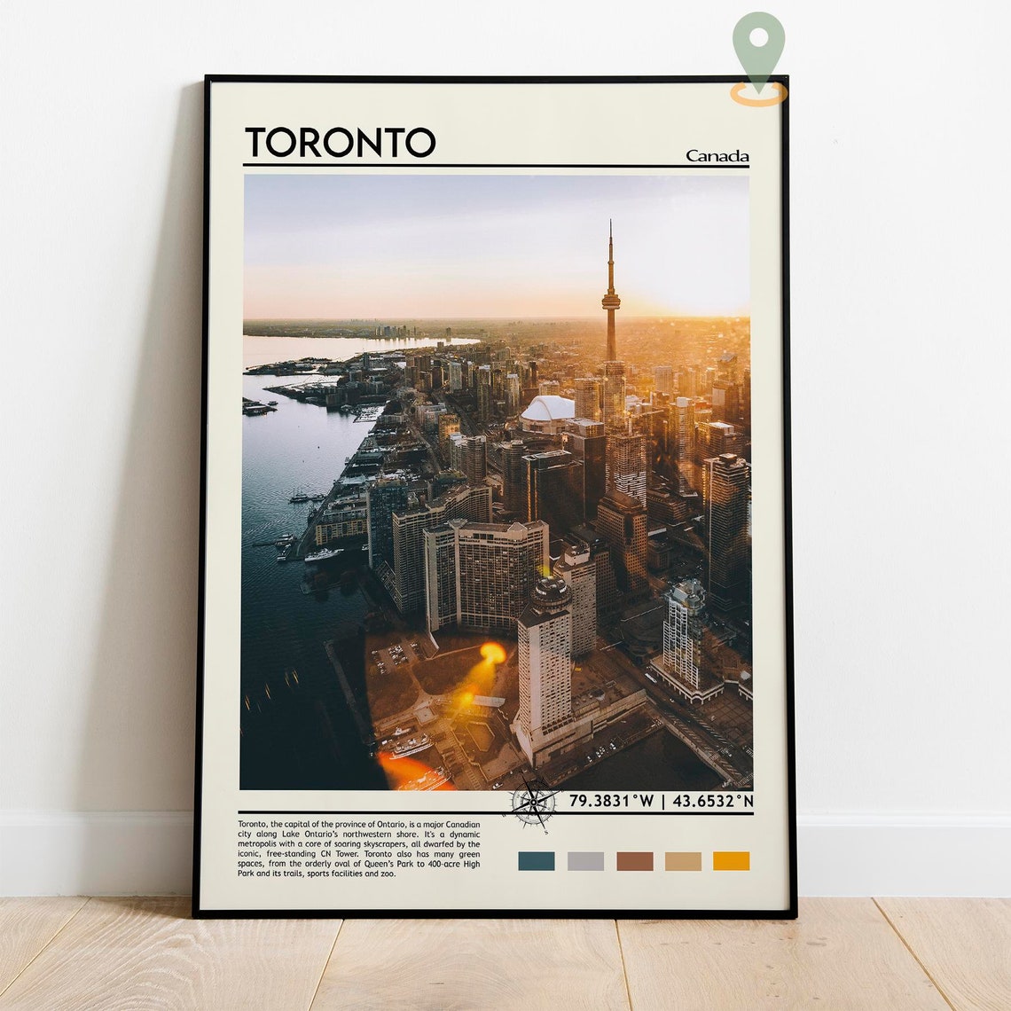 Toronto Print Toronto Art Toronto Poster Toronto Photo Toronto Poster Print Toronto Painting Georgia Travel Poster Toronto Wall Art - Image 5