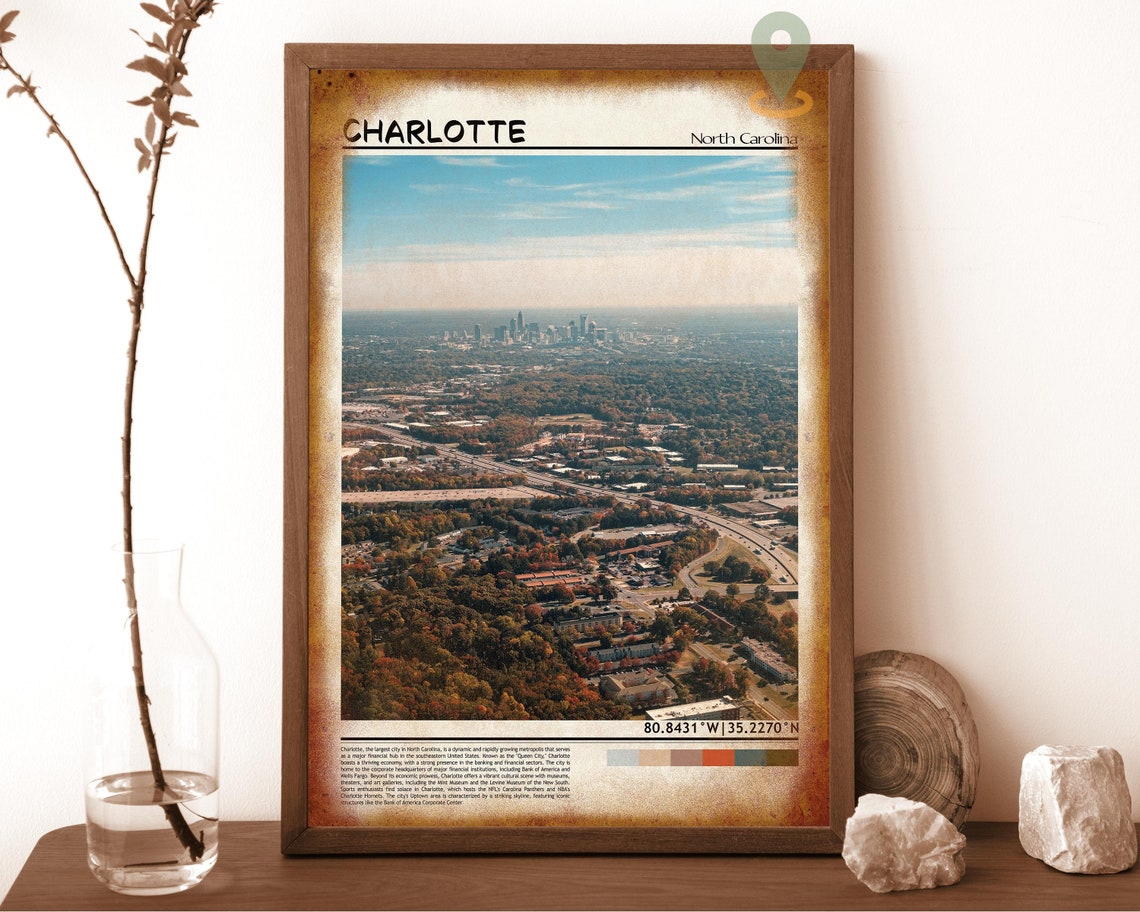 Charlotte Print Charlotte Wall Art Charlotte Poster Charlotte Photo Charlotte Poster Print Charlotte City Charlotte North Carolina - Image 6