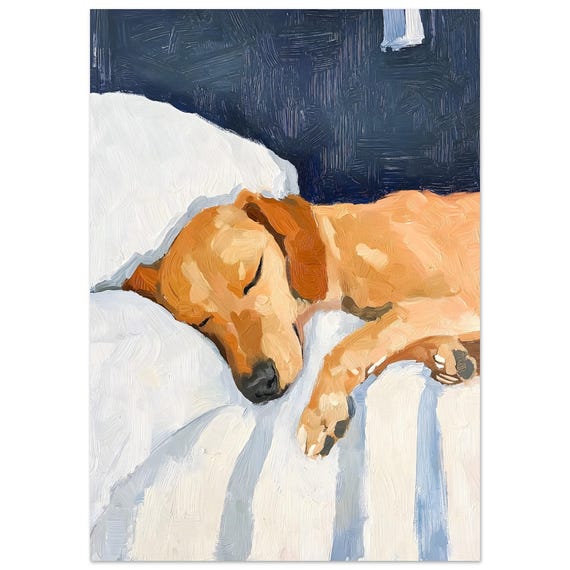 Sausage Dog Wall Art Print Elegant Dachshund Poster Lover Gift Cute Pet Decor Neutral