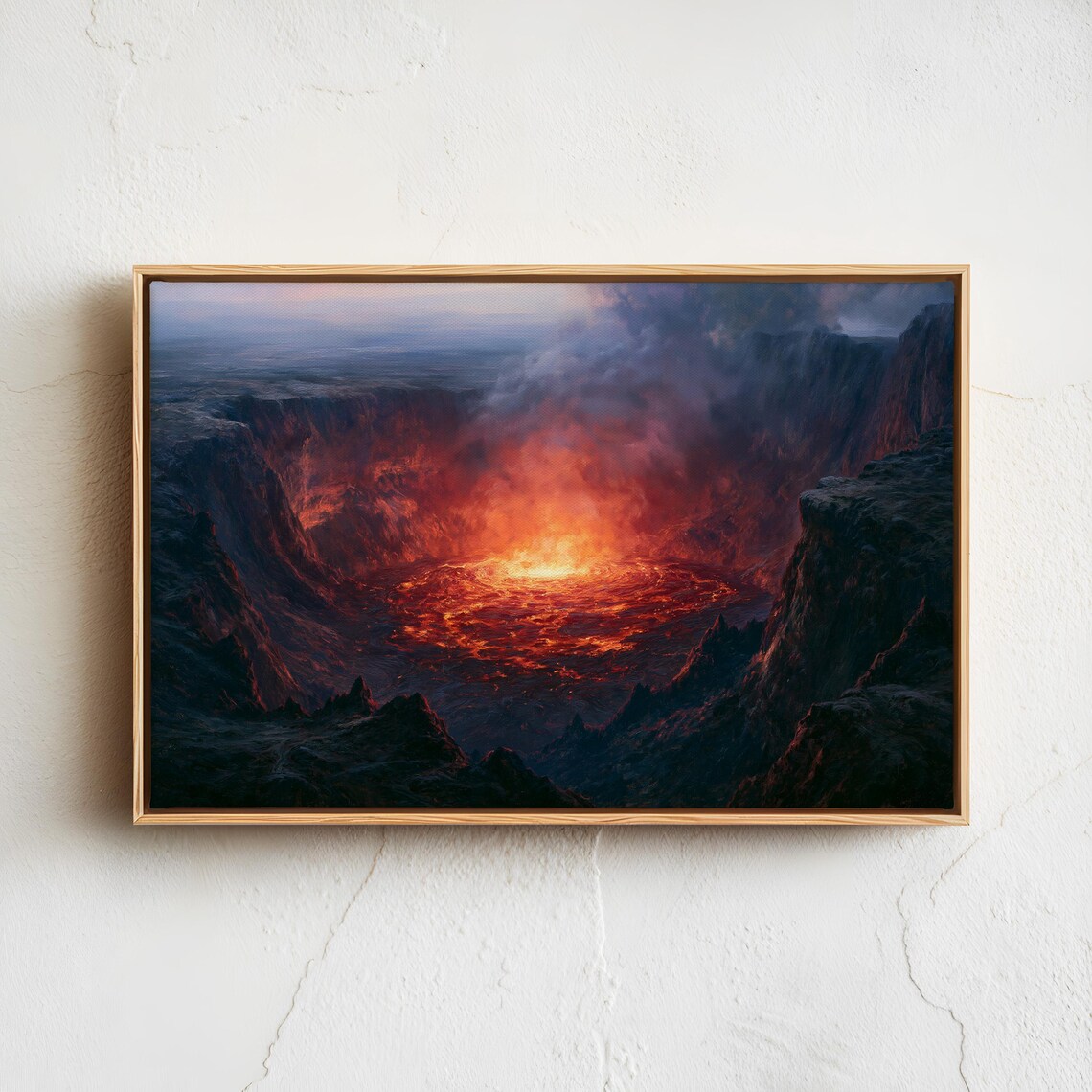 Hawaii Volcanoes National Park Vintage Poster, Travel Poster