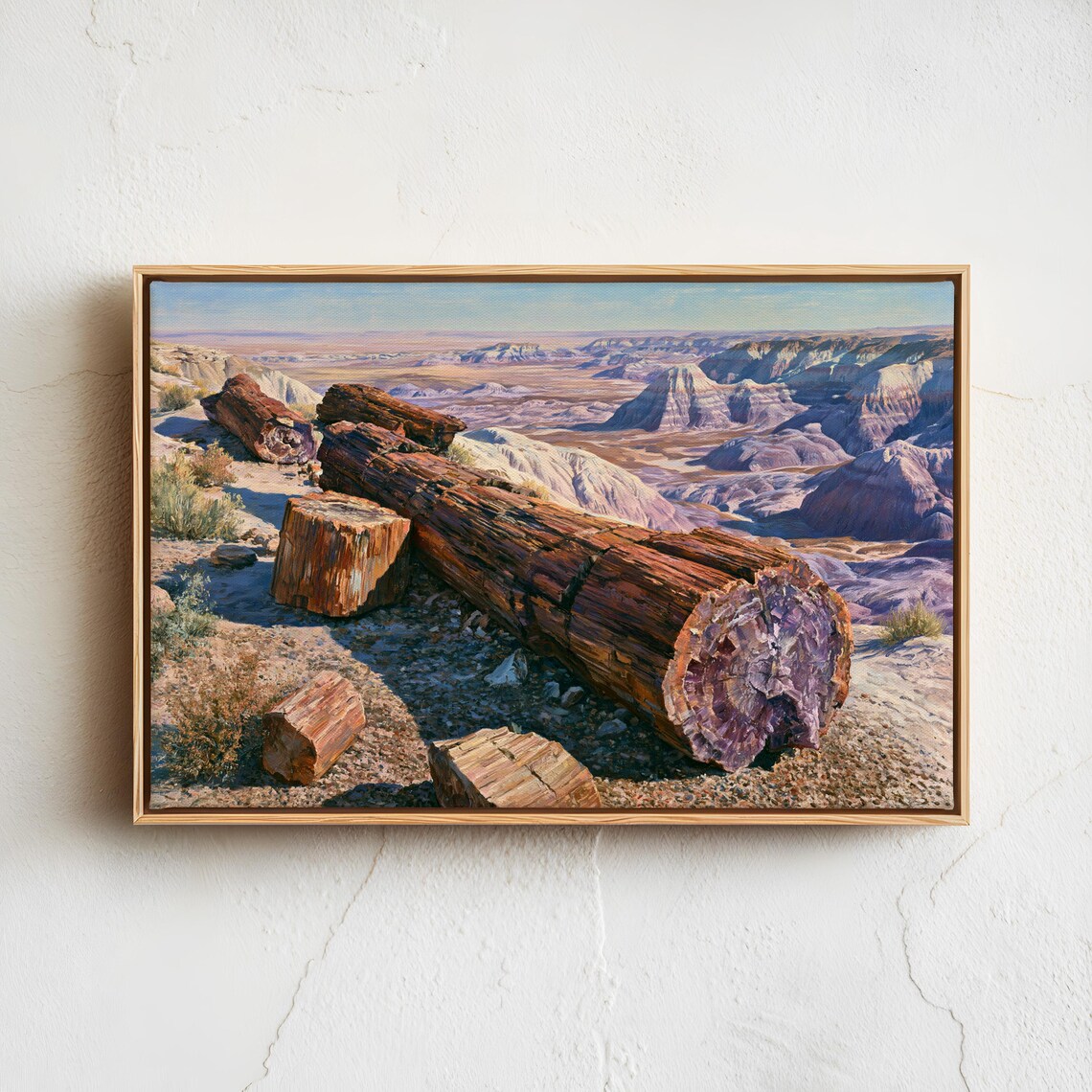 Petrified Forest Logs Painted Desert Vintage Arizona Landscape Poster