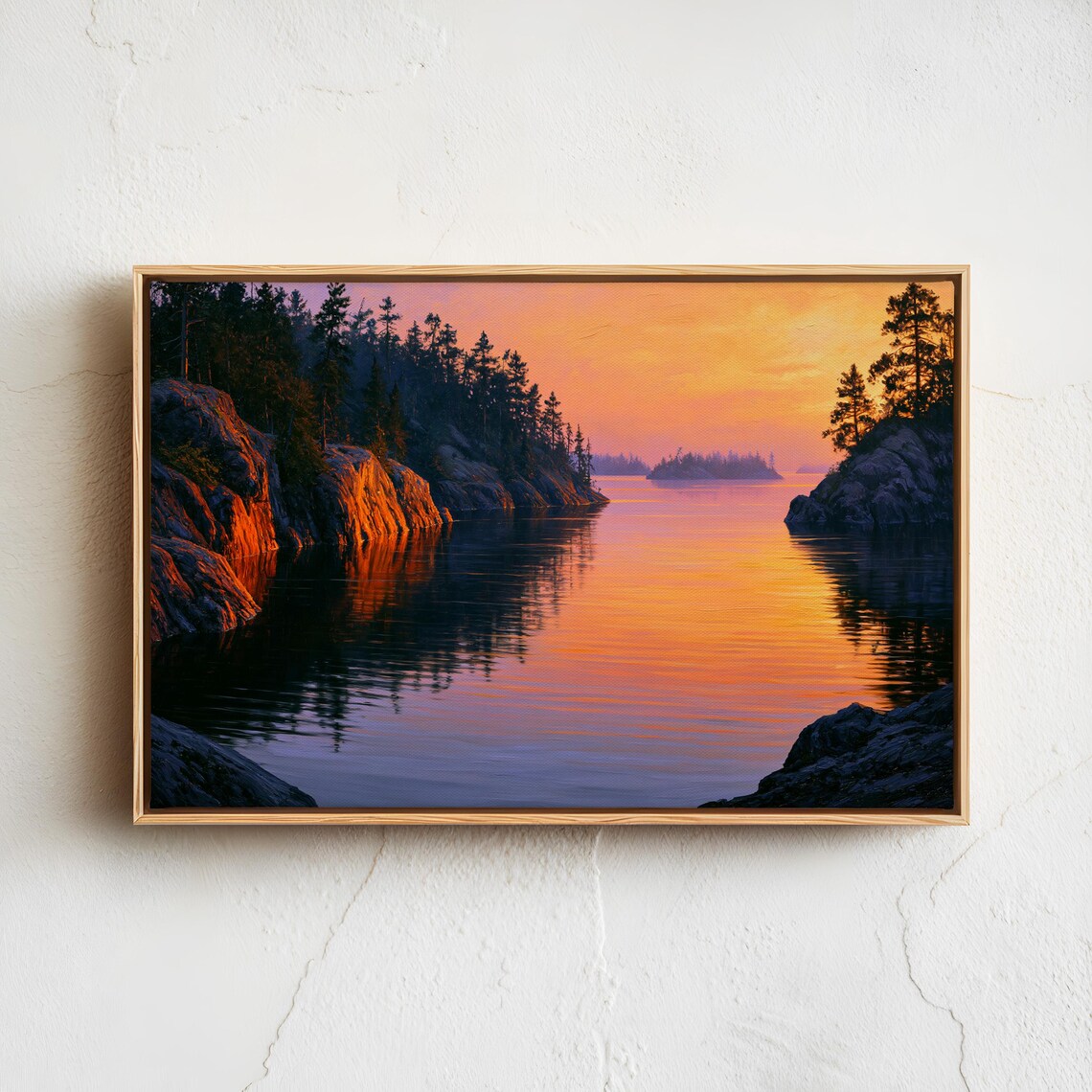 Voyageurs National Park Vintage Landscape Poster