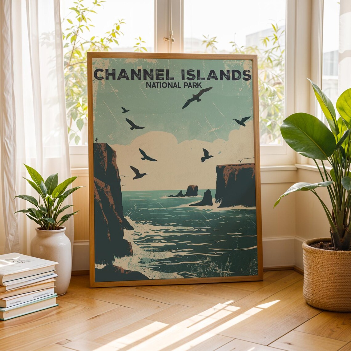 Channel Islands National Park Vintage Travel Poster