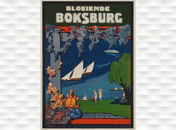 Boksburg South Africa Travel Poster
