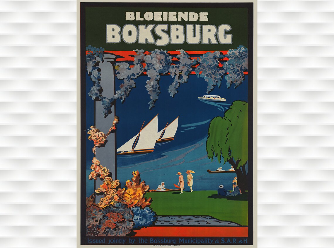 Boksburg South Africa Travel Poster