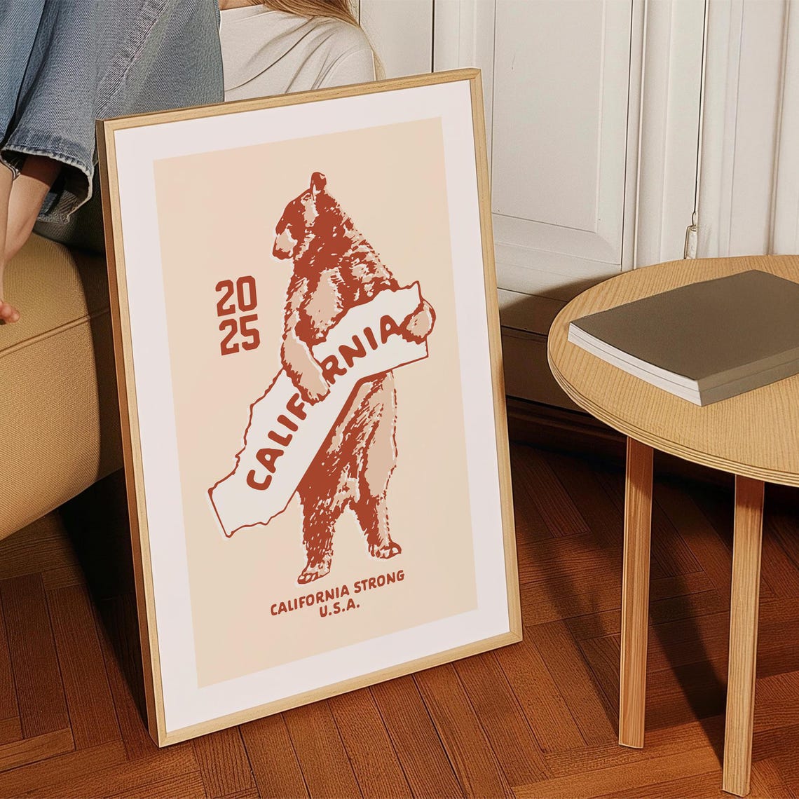 California Strong Print California Art 2025 Los Angeles Poster Gift For Friend Or Californian Outdoorsy Wall Decor - Image 4
