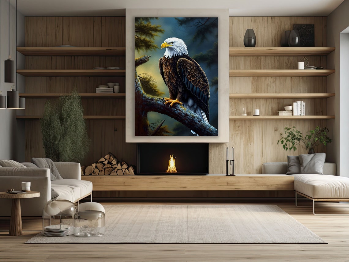 Vintage Eagle Poster Print, Bird Art - Image 2