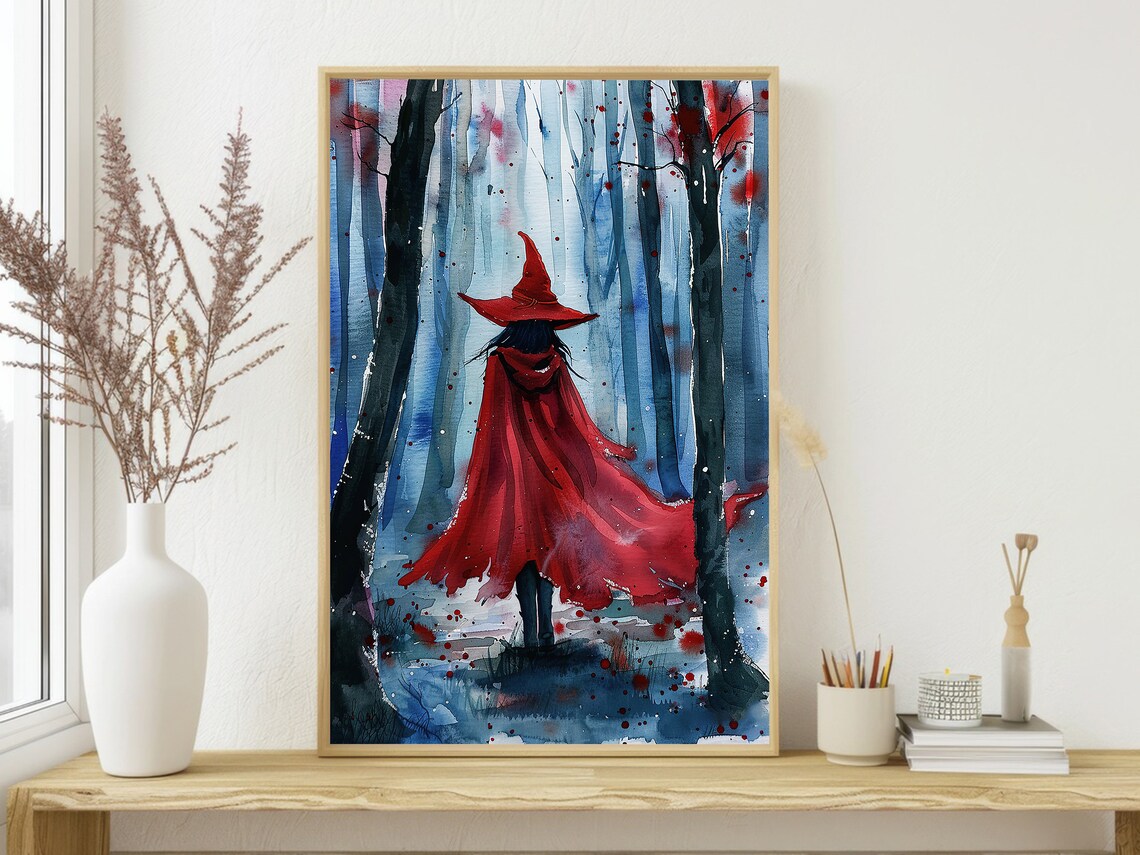 Forest Witch Halloween Art Print, Earth Witch - Image 3