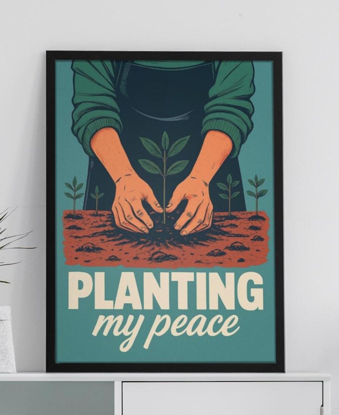 Planting My Peace Inspirational Gardening Quote