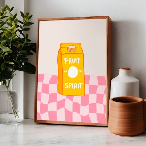Fruit Of The Spirit Aesthetic Wall Art Print