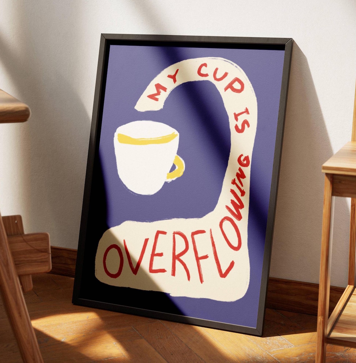 My Cup Is Overflowing Retro Christian Psalm 23:5