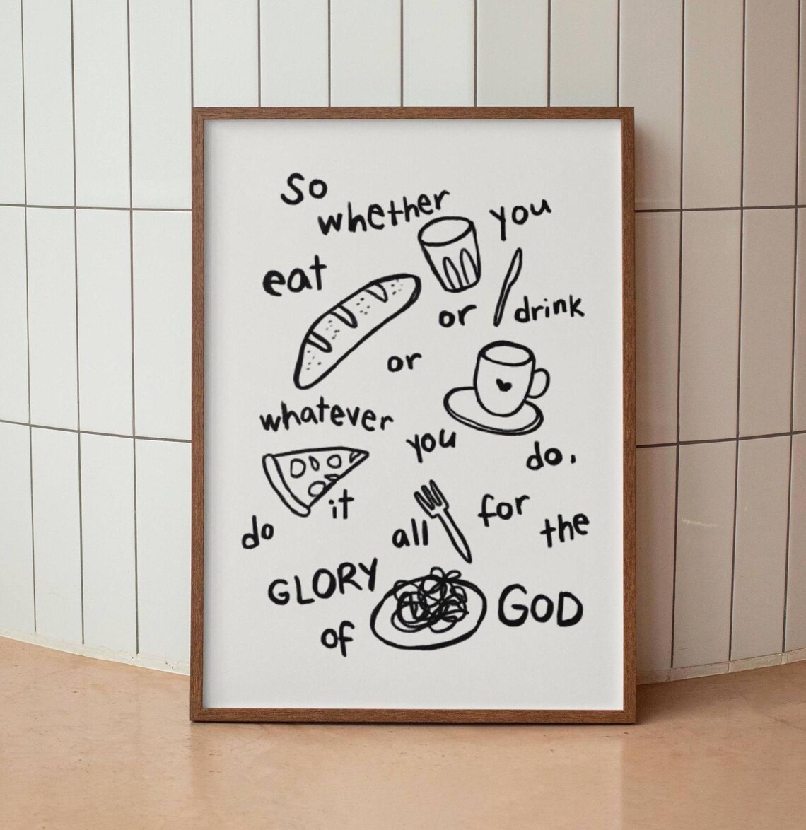 Glory of God Christian Scripture Art Print - Image 3