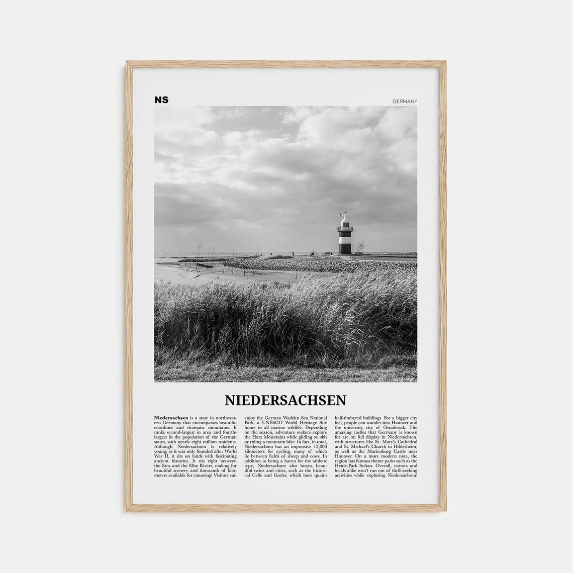 Niedersachsen Print Black And White Niedersachsen Wall Art Niedersachsen Poster Niedersachsen Photo Niedersachsen Map Germany
