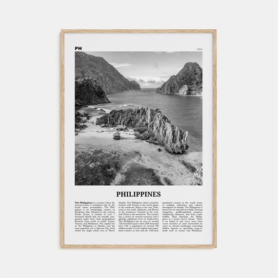 Philippines Black and White No. 2 Travel Poster