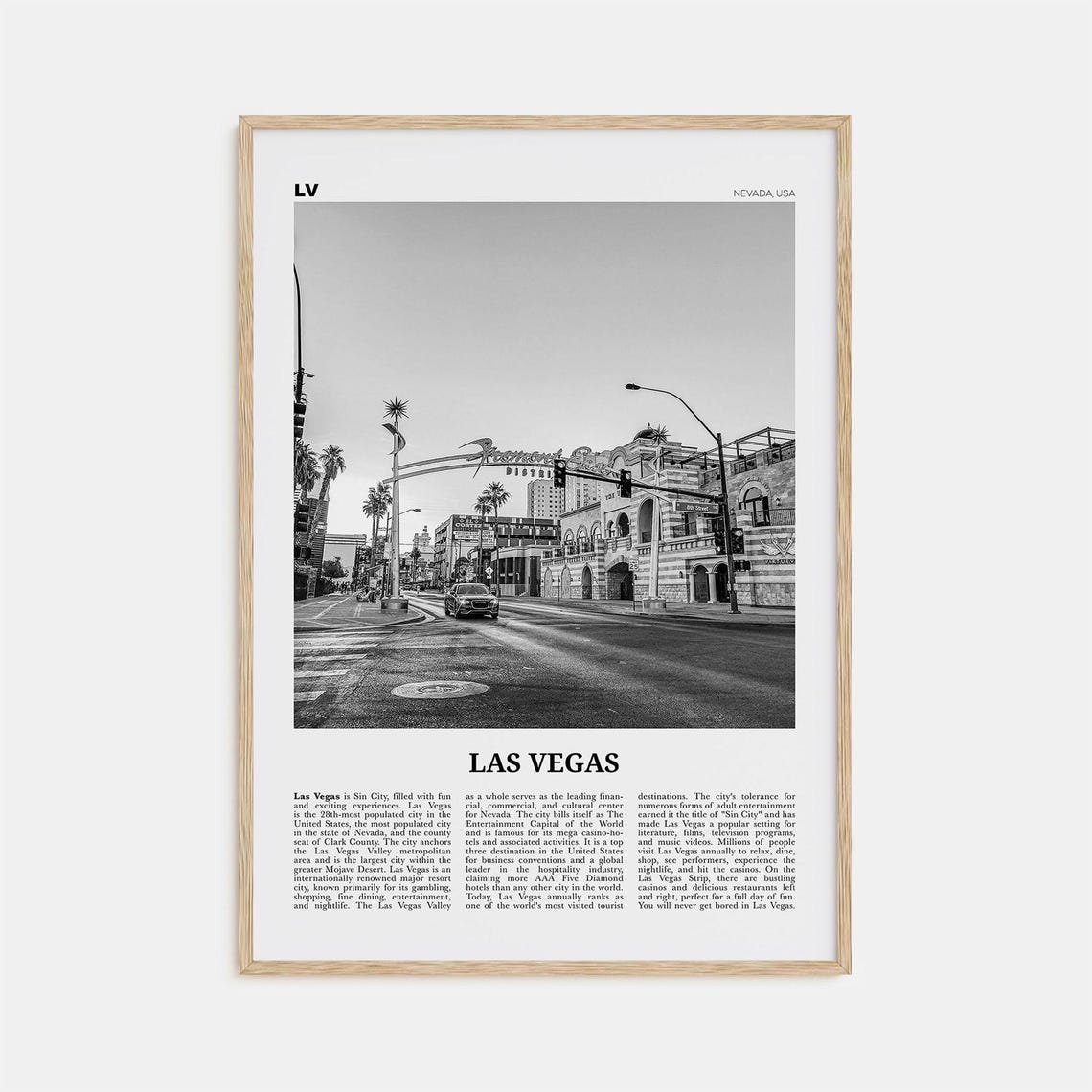 Las Vegas Print Black And White No 4 Las Vegas Wall Art Las Vegas Poster Las Vegas Photo Bellagio Nevada Usa United States