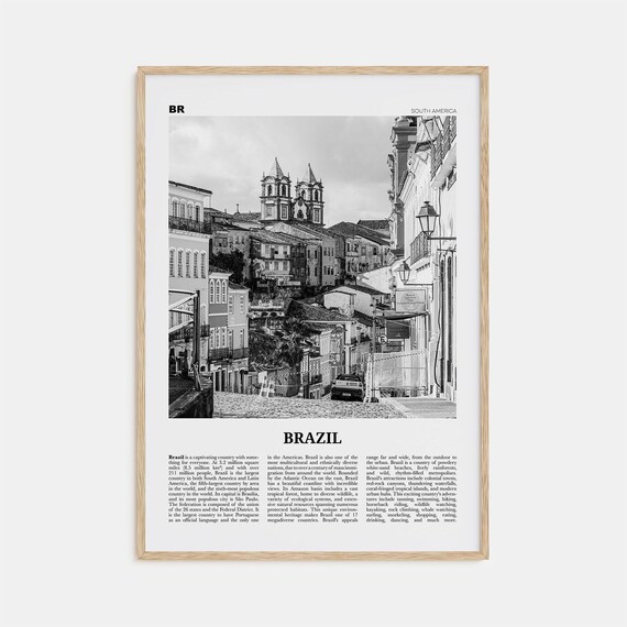 Brazil Black And White No 3, Brazil Poster