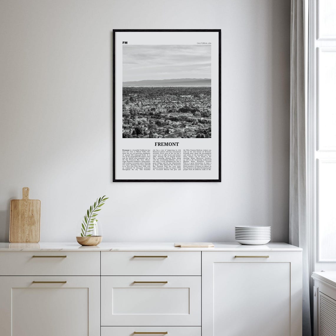 Fremont Print Black And White Fremont Wall Art Fremont Poster Fremont Photo Fremont Wall Decor California Usa United States - Image 2