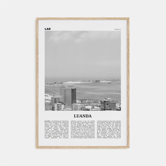 Luanda Print Black And White Luanda Wall Art Luanda Poster Luanda Photo Luanda Wall Decor Angola So Paulo Loanda Africa