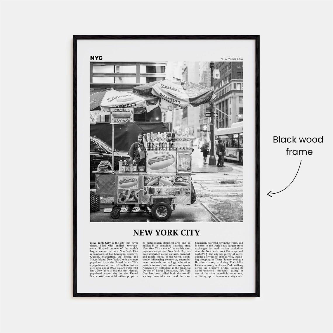 New York City Print Black And White No 5 New York Wall Art New York Poster New York Photo Nyc Black And White Poster Print Usa - Image 3