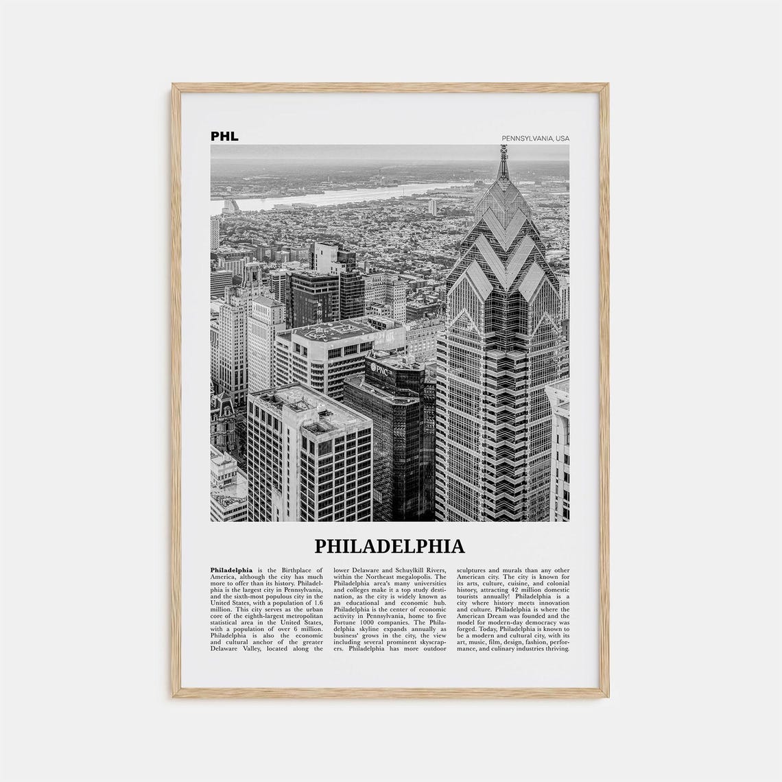 Philadelphia Print Black And White No 3 Philadelphia Wall Art Philadelphia Poster Philadelphia Pennsylvania Usa United States