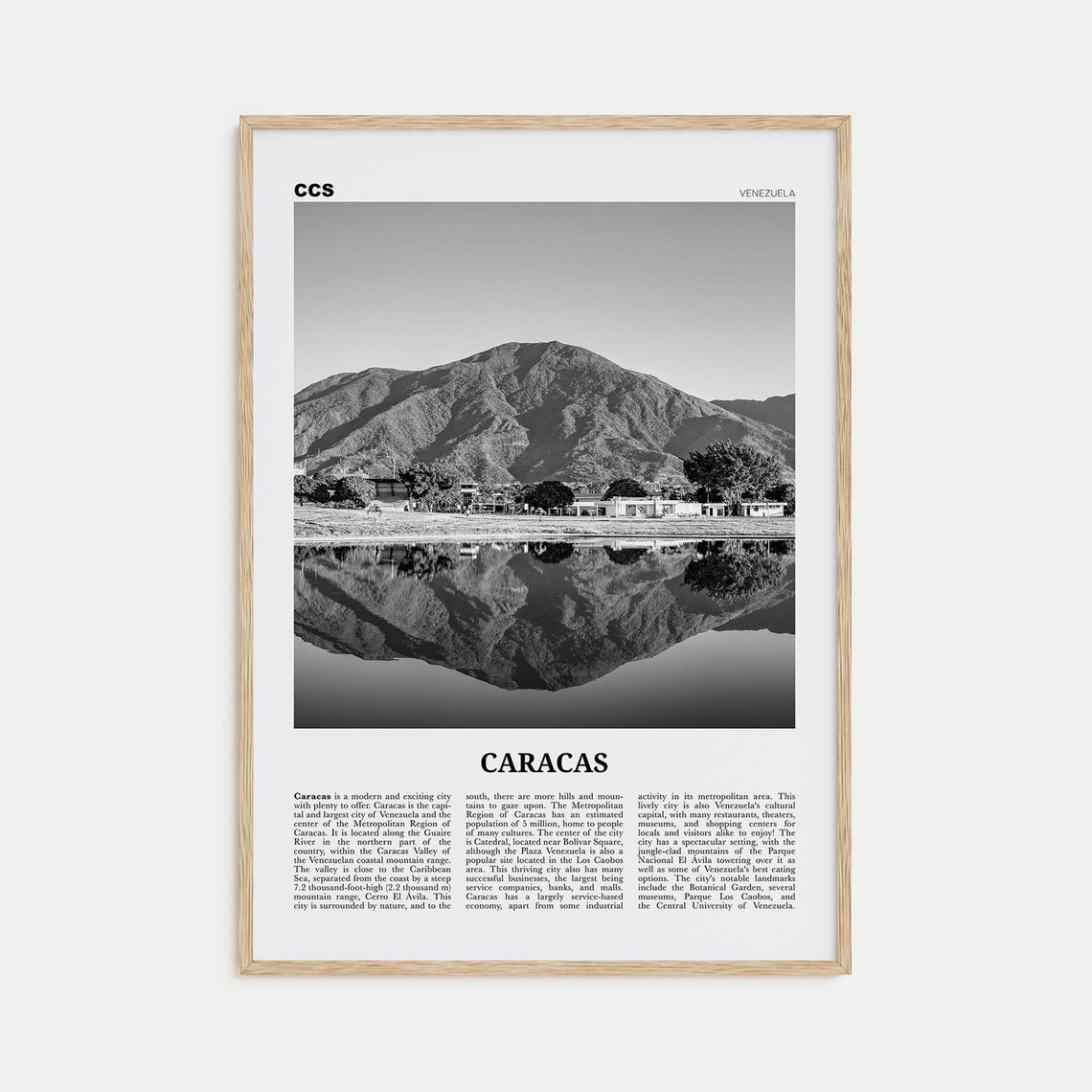 Caracas Print Black And White No 3 Caracas Wall Art Caracas Poster Caracas Photo Caracas Wall Dcor Caracas Map Venezuela