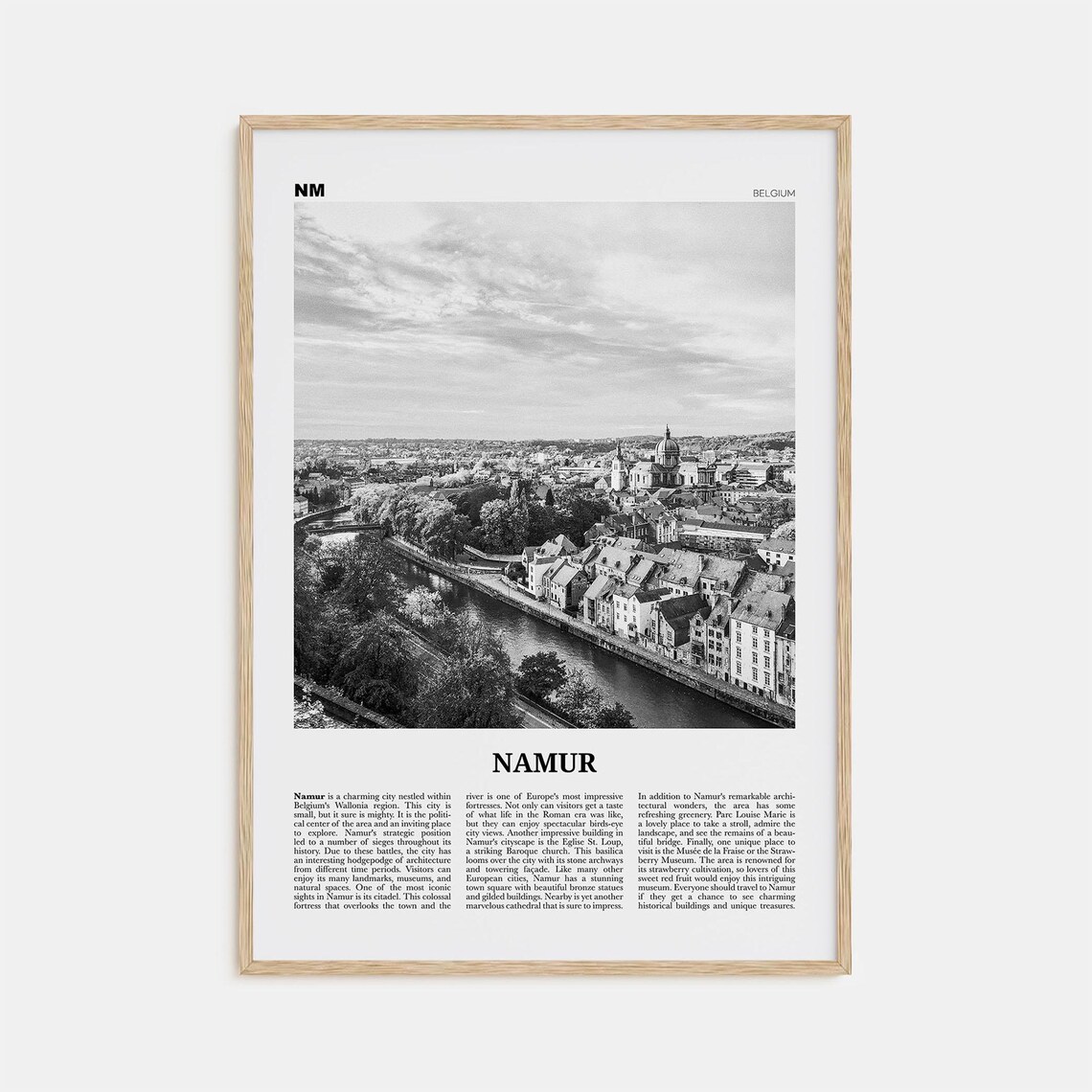 Namur Print Black And White Namur Wall Art Namur Poster Namur Photo Namur Wall Dcor Nameur Namen Belgium Wallonia