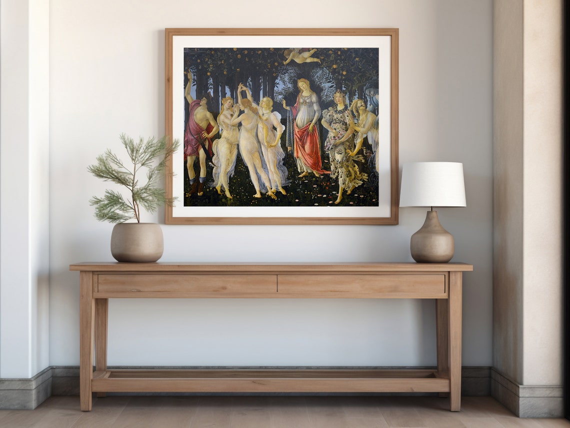 Botticelli Primavera Allegory of Spring Renaissance Masterpiece Poster - Image 2