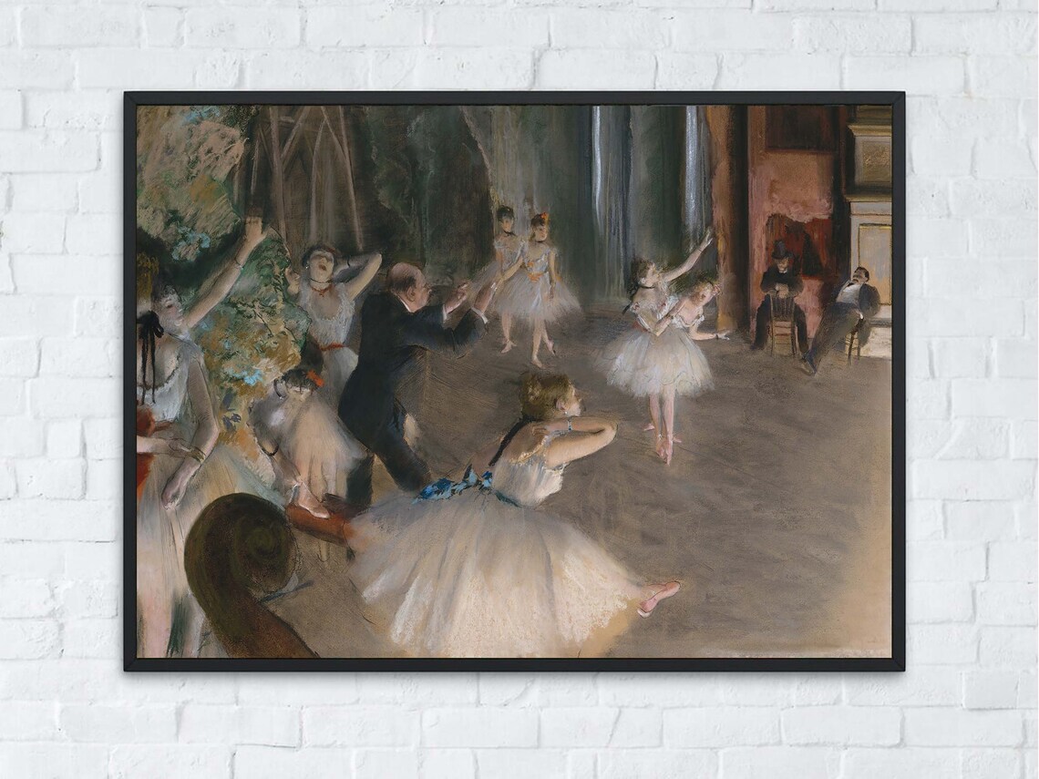 Edgar Degas The Dancing Class Painting Wall Art Decor Famous Portrait Print Fine Art Instant - Image 7