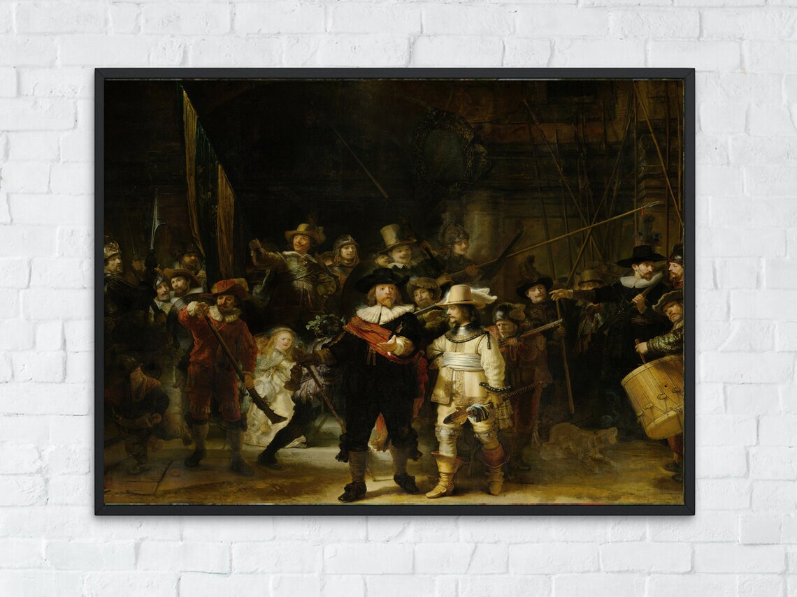 Rembrandt The Night Watch Dutch Golden Age Masterpiece Poster - Image 3
