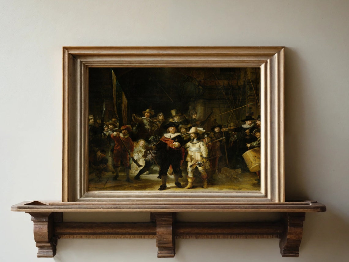 Rembrandt The Night Watch Dutch Golden Age Masterpiece Poster - Image 7