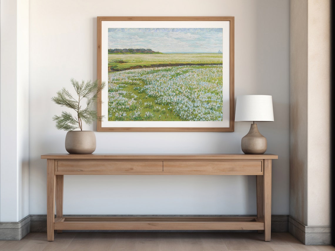 Spring Meadow Wildflower Field Rustic Country Landscape Poster - Image 7