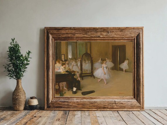 Edgar Degas The Ballet Class Famous Violinist Dancers Studio Print