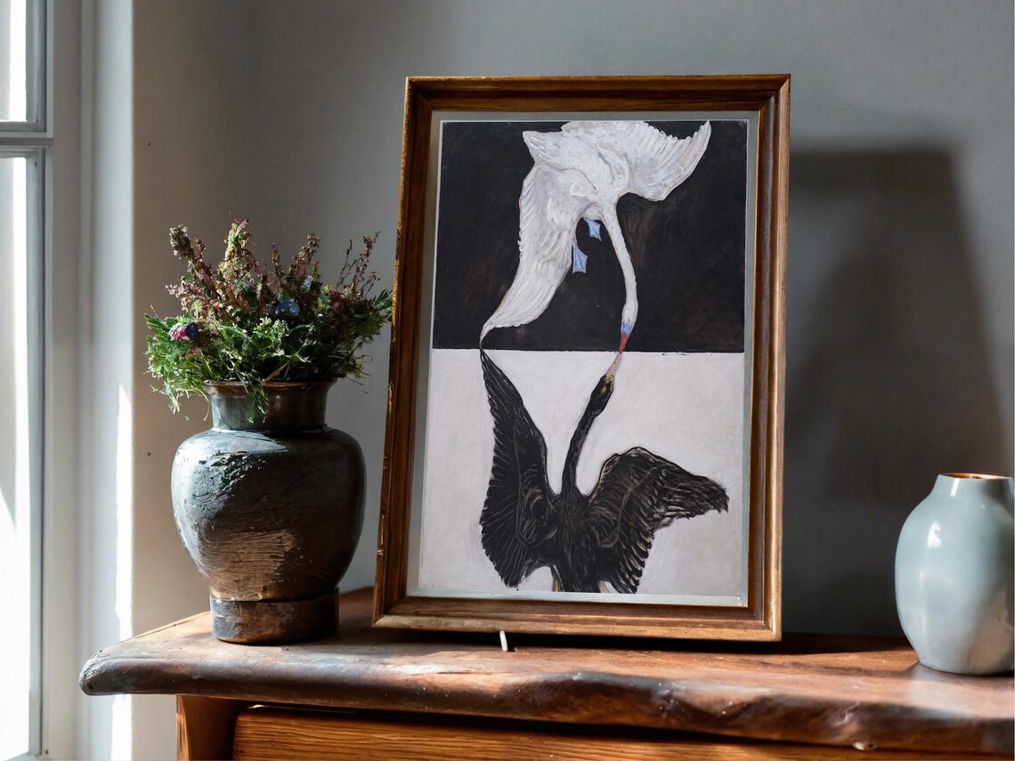 Hilma Af Klint The Swan No. 1 Abstract Art Print - Image 4