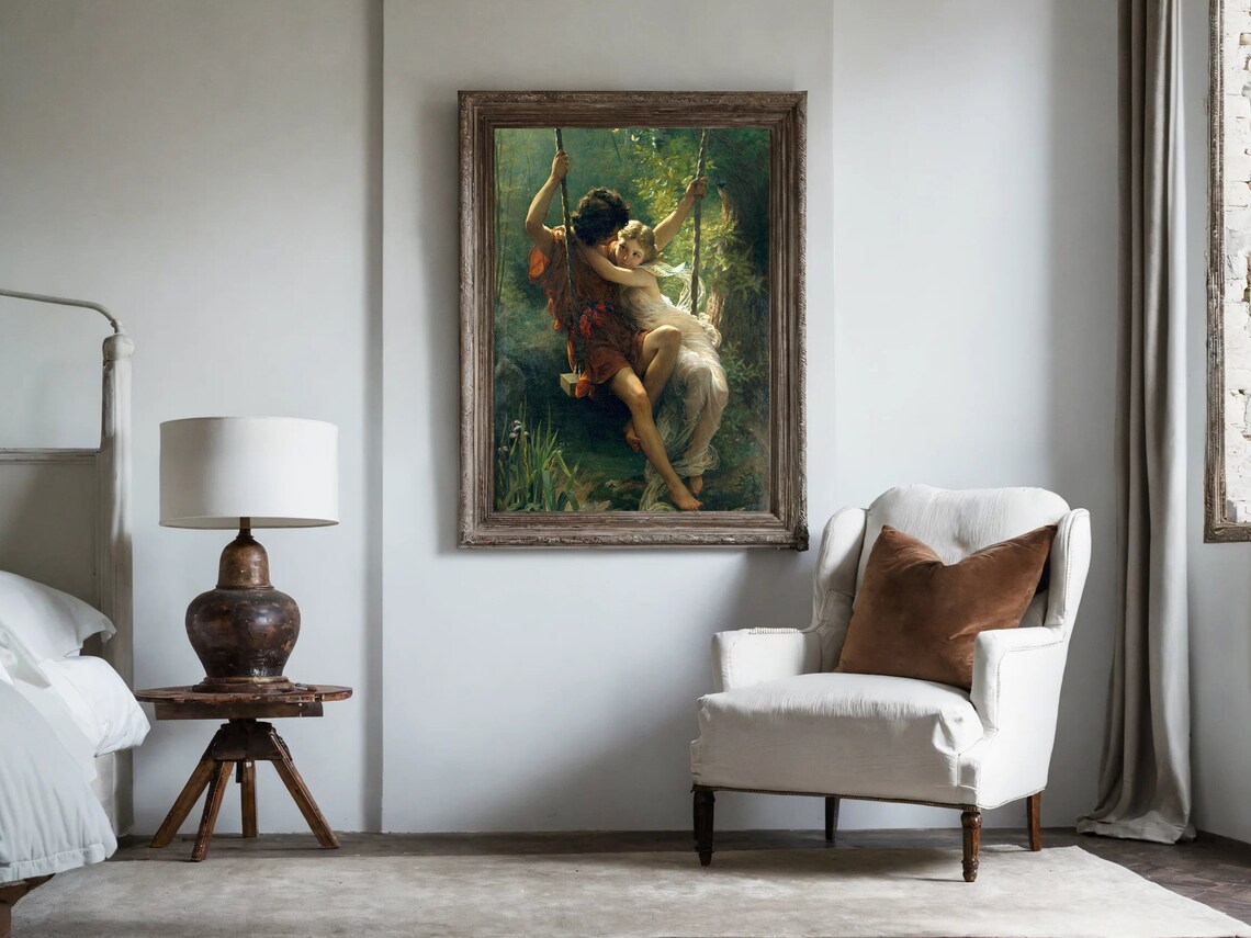 Springtime by Pierre-Auguste Cot, Vintage Art Print - Image 7