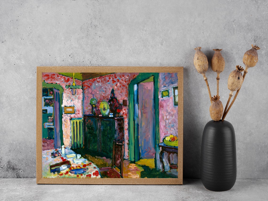 Kandinsky Colorful Interior Fauvist Expressionist Art Poster - Image 2
